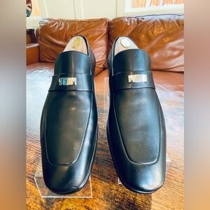 Gucci Loafers in Black Florence Leather for Men - U.S Size 7 D Gucci Logo 253304